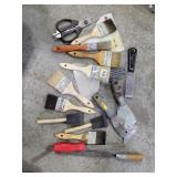 Paint Brushes, Scrapers, and 2 Files.