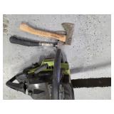 Miscellaneous Tools, 2 Tiny Axes , Chain Saw