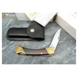 Schrade folding knife with sheath. Excellent Condi