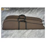Three padded soft rifle cases in good condition.