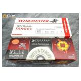 12 Ga., 20 Ga. Winchester, Federal ammo. 200 round