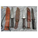 Camillus Military Knives, etc. Features three fixe