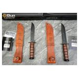 KA-BAR fixed blade knives. Excellent Condition. Pa