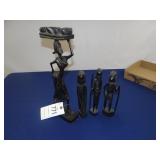 BOX OF WOODEN SCULPTURES