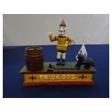 CAST IRON TRICK DOG COIN BANK