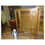 OAK DISPLAY CABINET