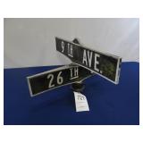 9TH AVE. & 26TH ST. INTERSECTION SIGN