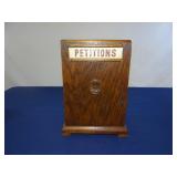 WOODEN PETITIONS BOX