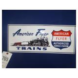 AMERICAN FLYER TRAIN SIGN