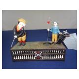 CAST IRON BIRDIE PUTT COIN BANK