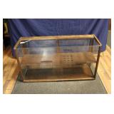 FINKHAM BROS ANTIQUE DISPLAY CASE - JAMESTOWN, NY