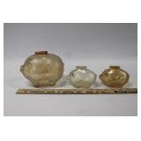 VINTAGE ANCHOR HOCKING MARIGOLD PIG BANKS