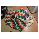 FOUR QUILTS & AFGHAN