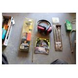 ASSORTED GUN CLEANING AND TARGETS