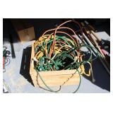 CRATE W/ ELECTRICAL CORDS