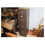 FOUR DRAWER METAL FILING CABINET
