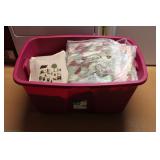 PARTIAL QUILTS, CROSS STITCH,EMBROIDERY ART/PURSES