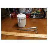 ENAMEL MEDICAL CONTAINER & TOOLS