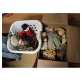 LAUNDRY BASKET W/ COLLECTIBLE DOLLS