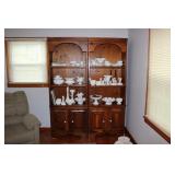 TWO PINE DISPLAY CABINETS