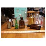 BOX OF ANTIQUE BOTTLES