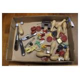 POCKET KNIVES INCL. CASE & COLLECTIBLE SMALLS