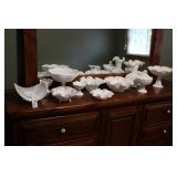MILK GLASS COLLECTION - MOST IF NOT ALL FENTON