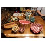 BOX OF ASSORTED LONGABERGER BASKETS