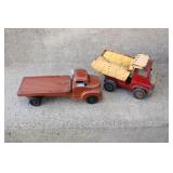 SMALLER MARX DUMP TRUCK AND STRUCO FLATBED