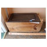 HOMEMADE CRATE W/ OPENING LID