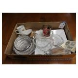 FLAT OF GLASS ITEMS & MORE