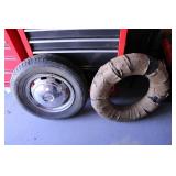 MICHELIN 150 SR 14 N.O.S TIRE & TIRE W/ RIM