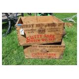 (2) CUTTY SARK WHISKEY CRATES