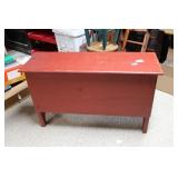 WOODEN BENCH WITH OPENING LID