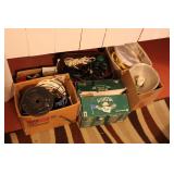 SIX BOXES OF ASSORTED ELECTRICAL ITEMS