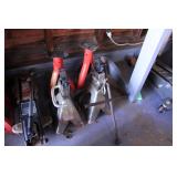 (2) SETS OF JACKSTANDS AND 4 WAY TIRE IRON