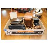 FLAT OF ASSSORTED CAMERAS & ACCESSORIES