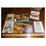 STACK OF COOK BOOKS