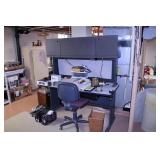 WORK STATION, CHAIR & CONTENTS