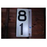 81 SIGN FOUND ON BY RAILROAD
