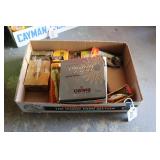 FLAT OF VINTAGE FISHING LURES W/ BOXES AND REELS