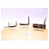 THREE OLD TIMER KNIVES SAWCUT DELRIN