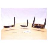 THREE ASSORTED OLD TIMER KNIVES SAWCUT DELRIN