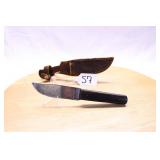 KENT SPORTSMAN KNIFE WOOD HANDLE 7.25" LONG