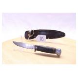 KRUSIUS GERMANY GAZELLE STACKED LEATHER HANDLE