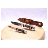 W WILLMS SOLIGEN CARVED STAG HANDLE SET