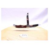 CASE 6265 FOLDING HUNTER WOOD HANDLE 5.25"