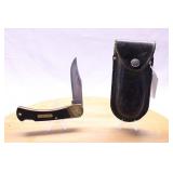 OLD TIMER SAWCUT DELRIN LOCKBACK 5" W/ SHEATH