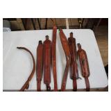 TOTE OF LEATHER SLINGS