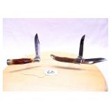 TWO FOLDING HUNTER KNIVES